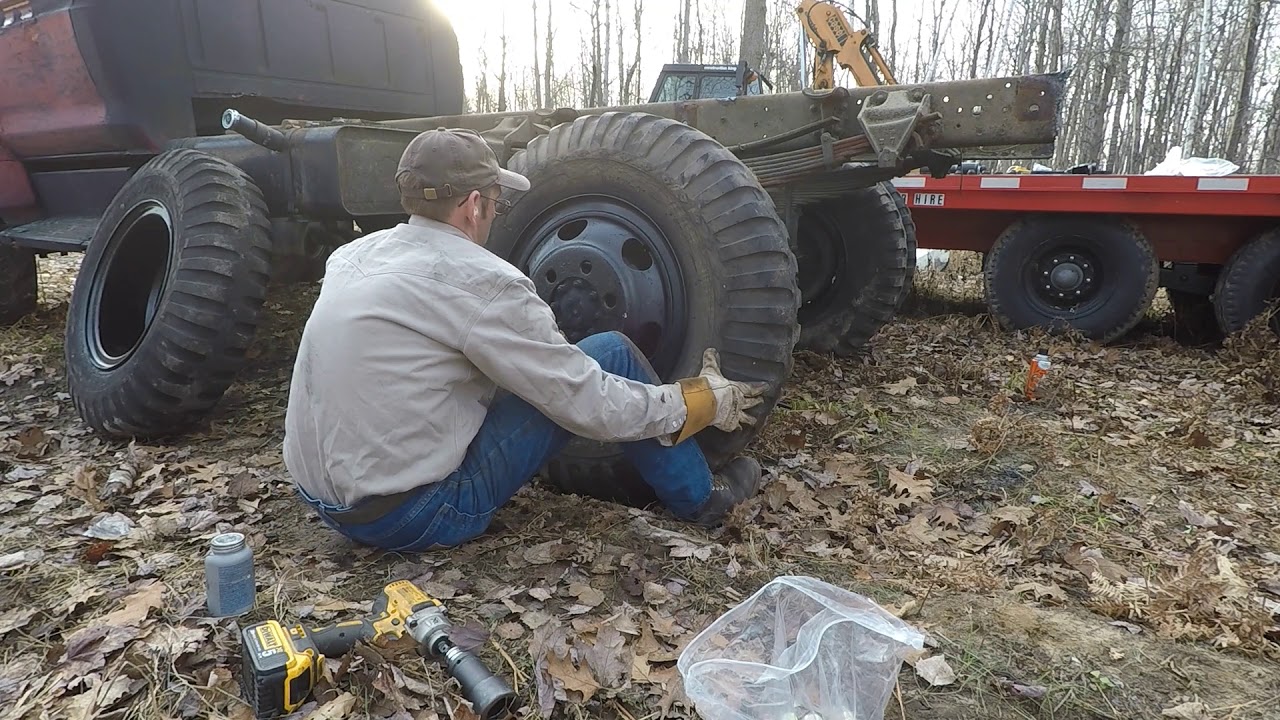 F600 4x4 Rear Tire Swap