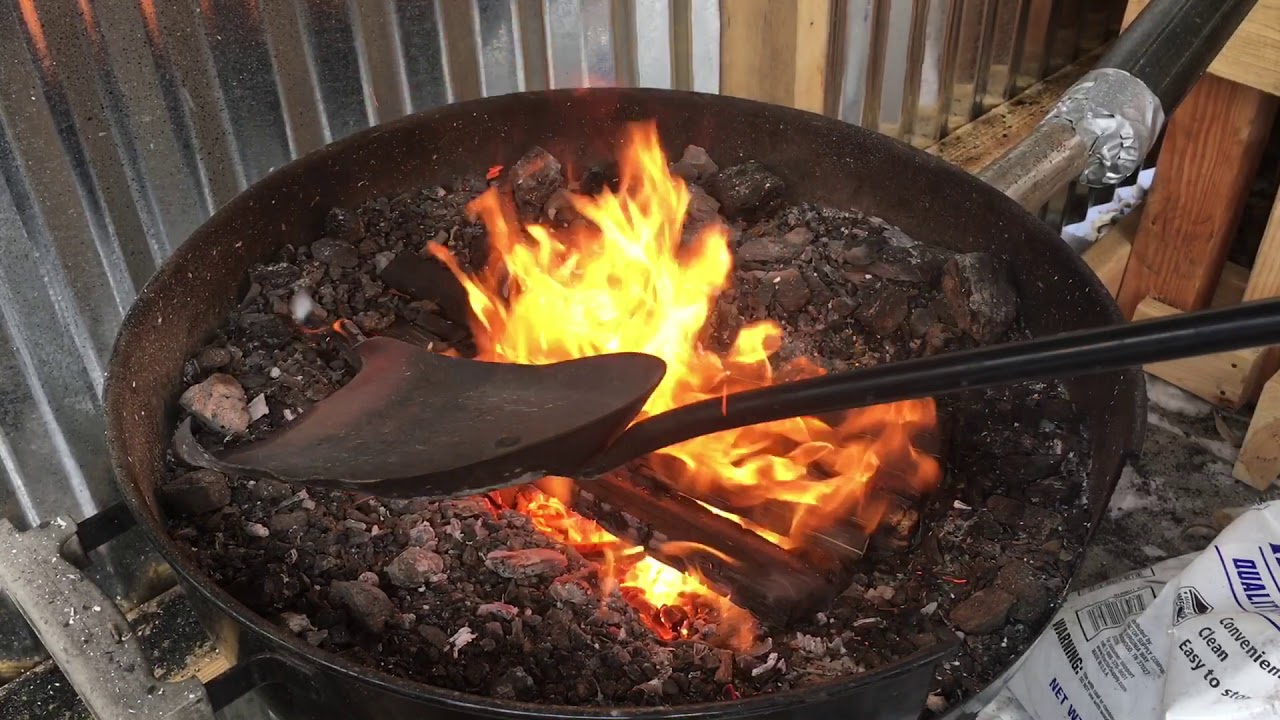 How I light my anthracite forge