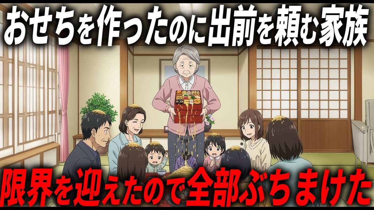 「おせちくらい作れ」と言われたのに出前を取り始める家族…私は限界に達し…