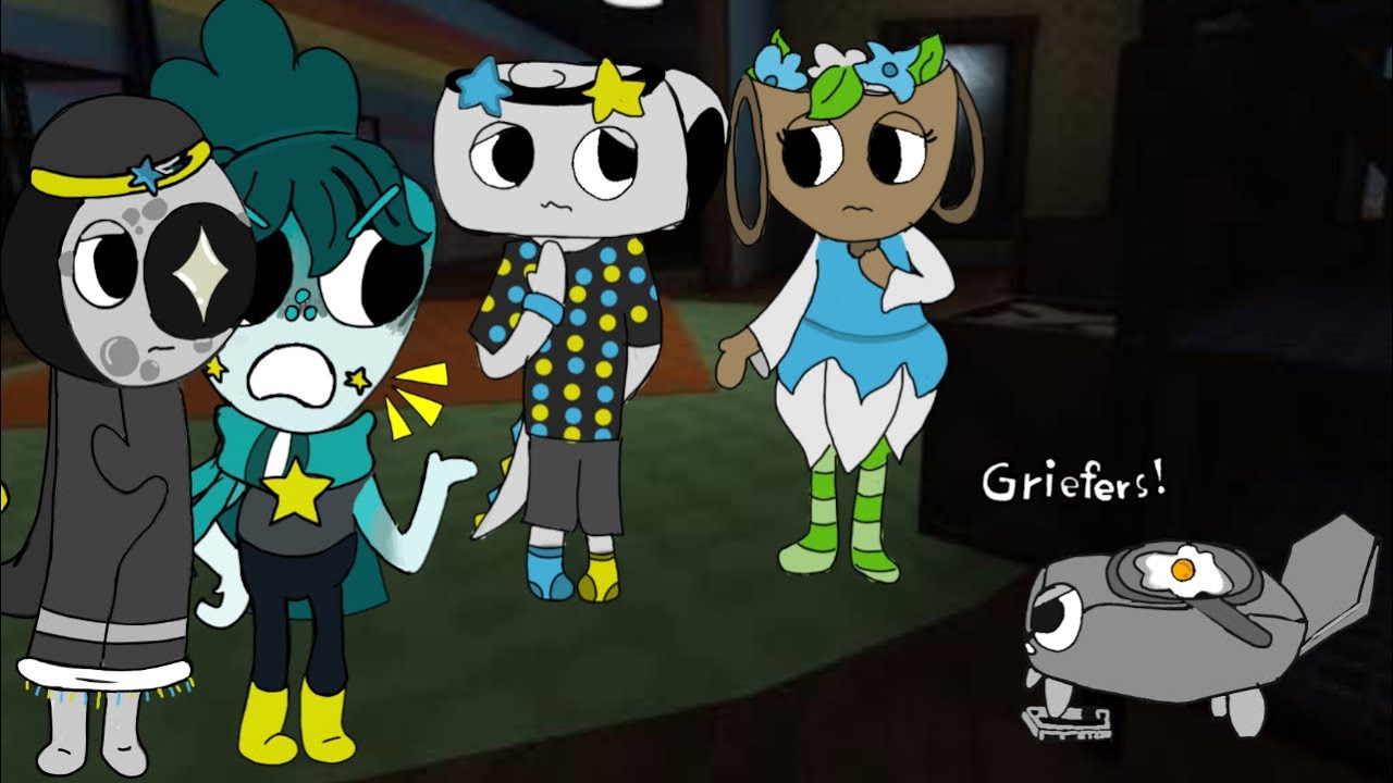 Dandy world griefers ‼️Astro and sprout grief pebble‼️ (I am bassie)