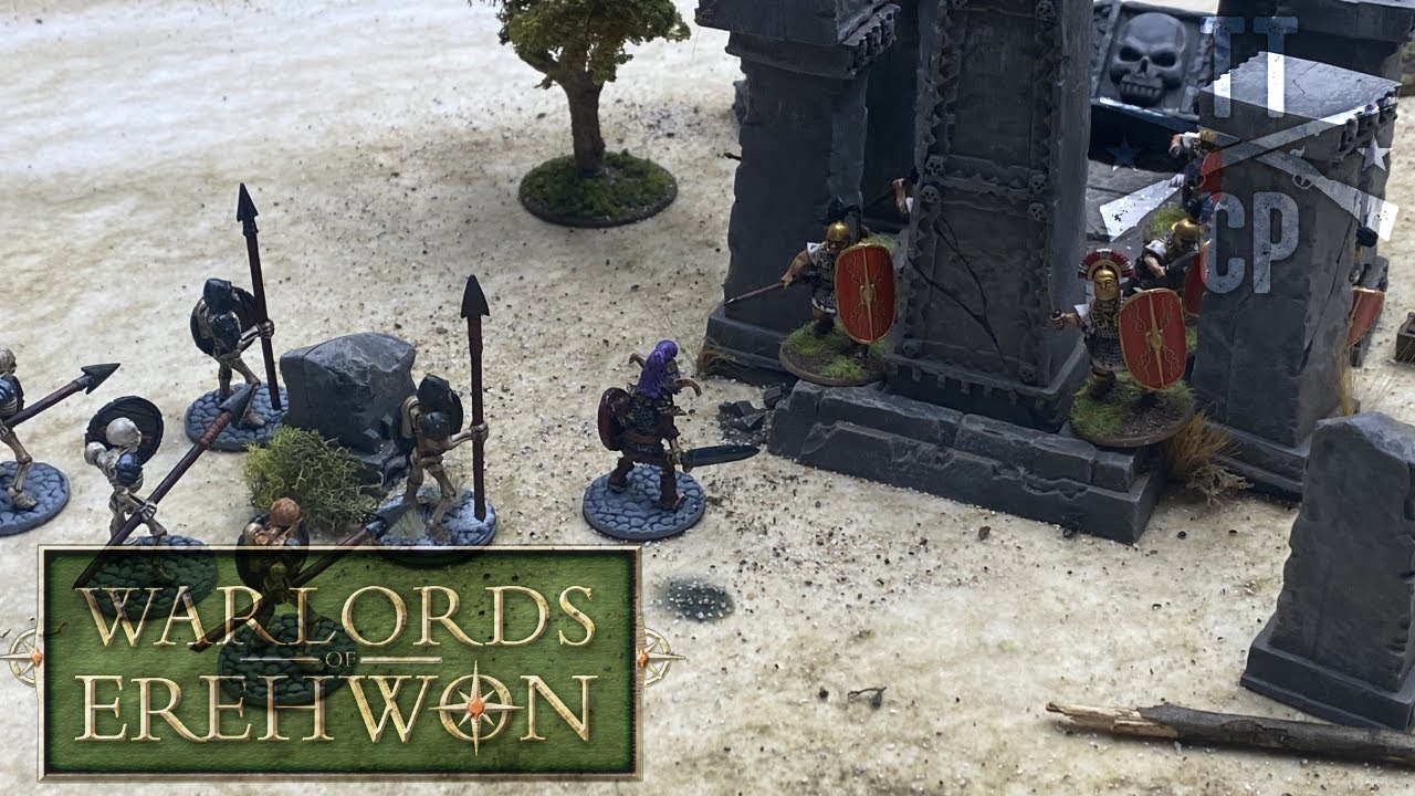Tabletop CP: Warlords of Erehwon Battle Report- Undead vs. Romans