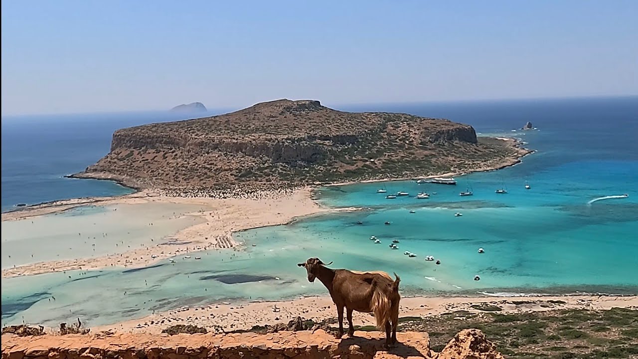 I felt in danger on this road in Greece Crete Chania beach Balos 