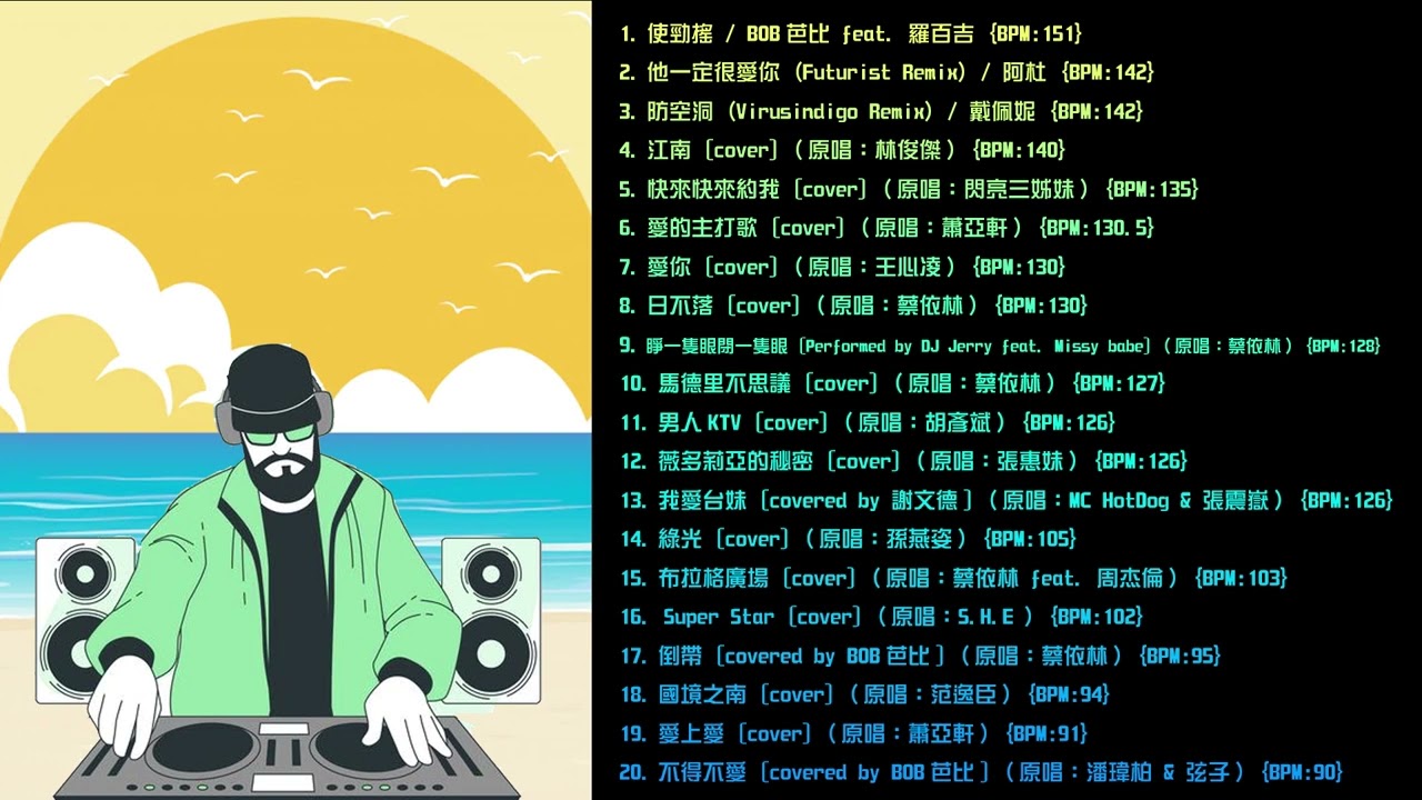 [TW] High到爆 中文#電音舞曲 (Part 2/3) 76分鐘不間斷