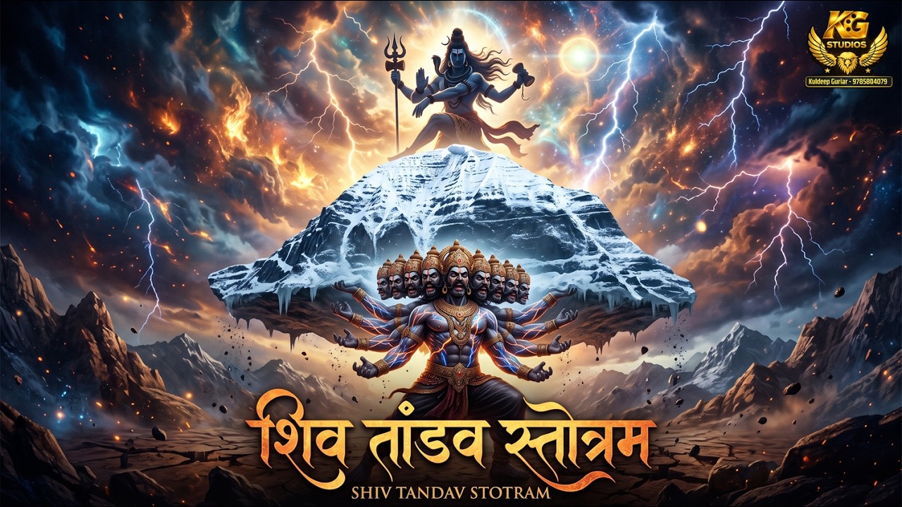 Shiv Tandav Stotram | शिव तांडव स्त्रोतम् | रावण रचित | HD AOORA Video | हर हर महादेव 🔱 | KG Studio