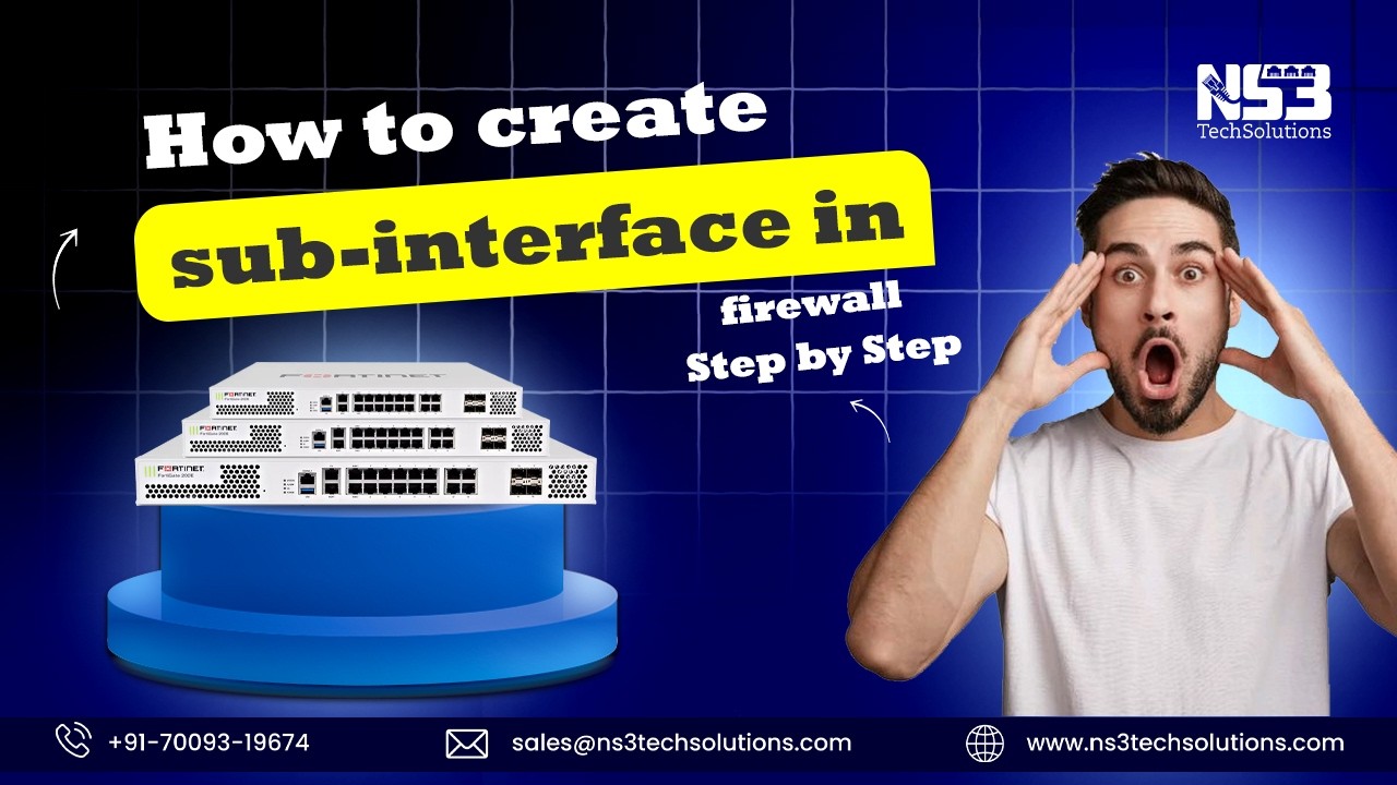 How to create Sub Interface in Firewall | step-by-step
