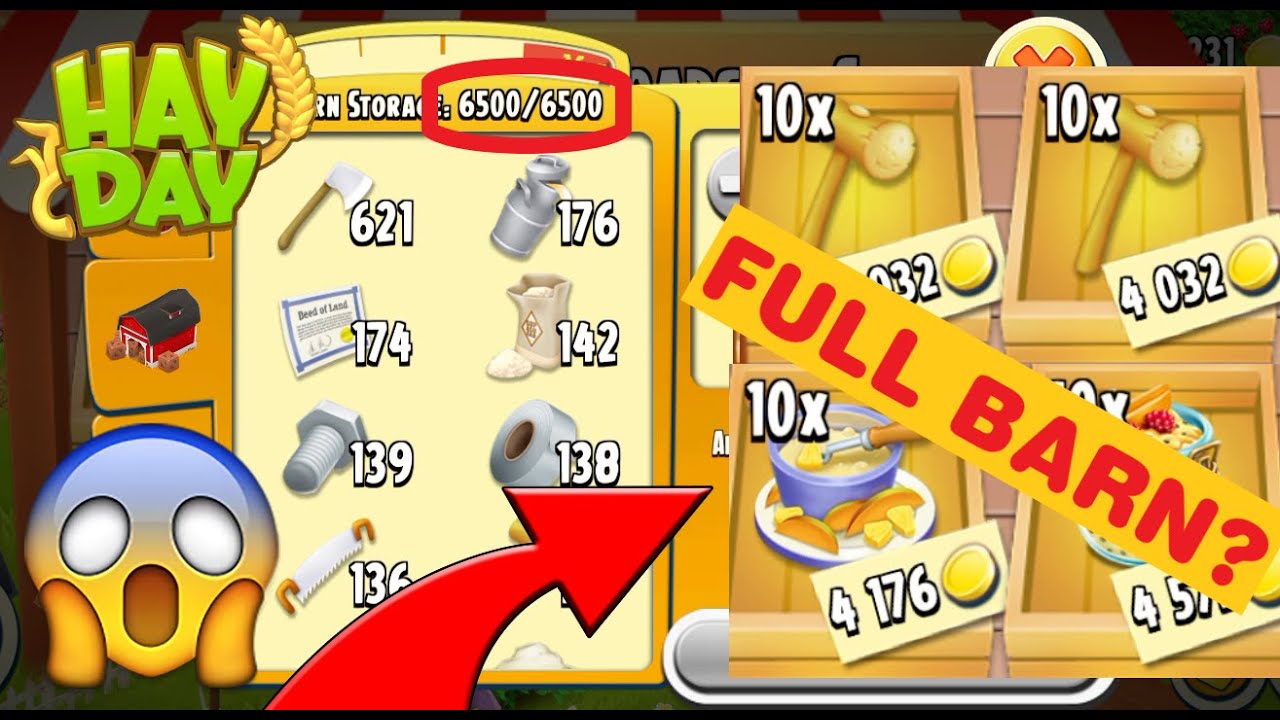 Hay Day Full Barn - Sale