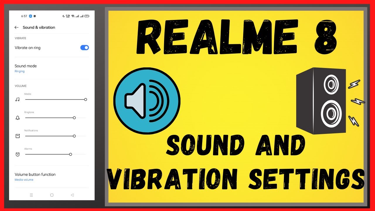 How to Set Sound and Vibration In Realme 8 | Realme 8 5g Sound And Vibration Settings ✅