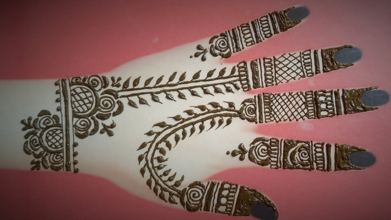 Latest Back Hand Mehndi Designs/ Beautiful Mehndi design/ Simple and Elegant Mehndi Design🌷💚🌷💚🌷💚🌷💚