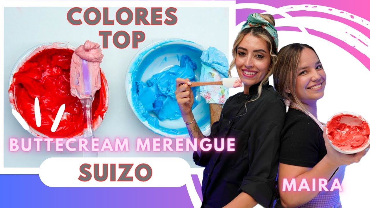 Buttercream de Merengue Suizo | El color mas intenso del mundo