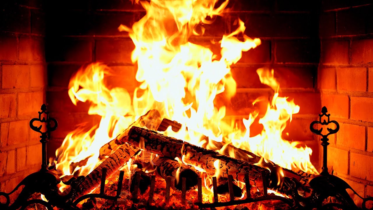🔥 Fireplace 4K UHD! Fireplace with Crackling Fire Sounds. Fireplace Ambience