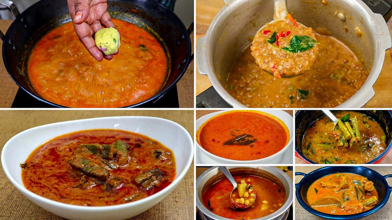 7 நாட்களுக்கு 7 விதமான குழம்பு வகைகள் | 7 Day 7 Variety Kulambu Recipes | Kulambu Varieties In Tamil