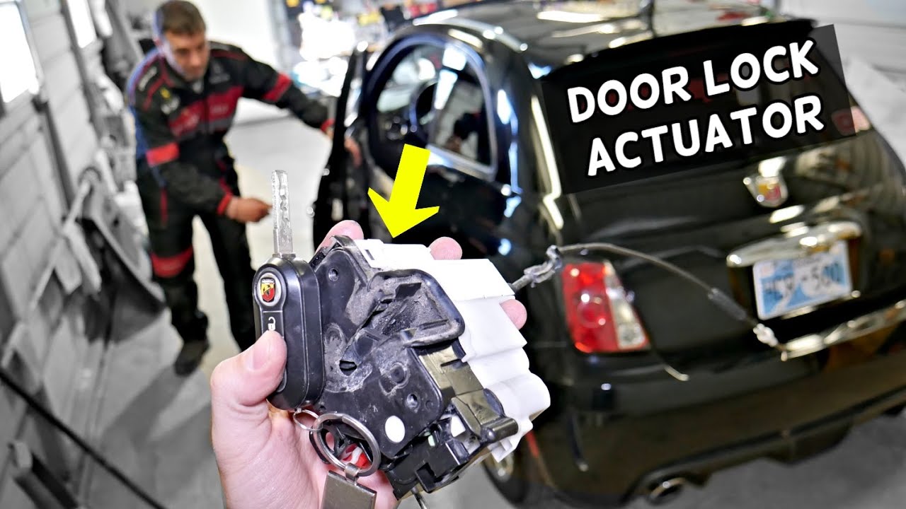 FIAT 500 DOOR LOCK ACTUATOR REPLACEMENT REMOVAL