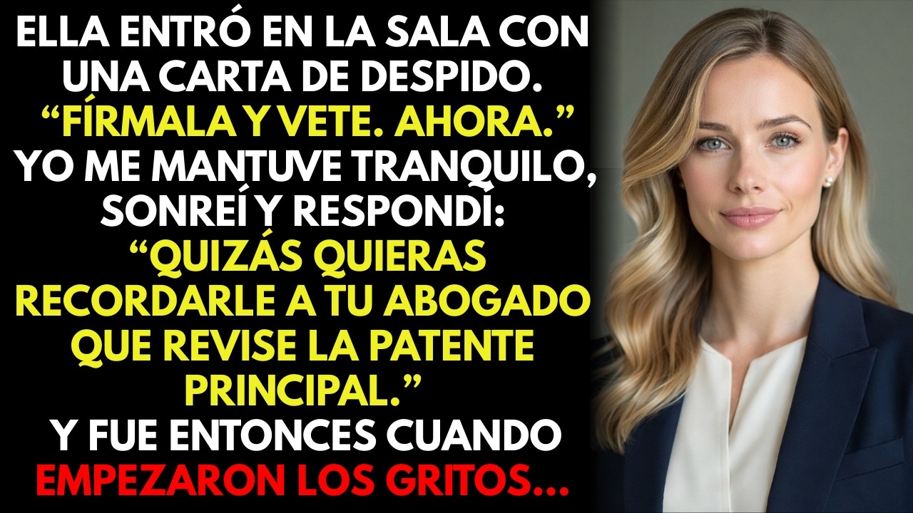 La CEO intentó borrarme antes de un acuerdo de $950M — mi patente acabó con su carrera