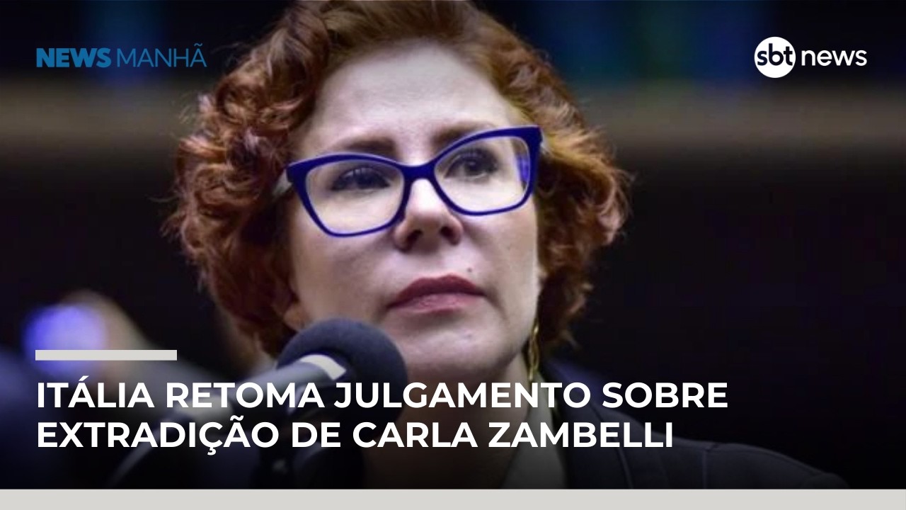 Condenada pelo STF, Zambelli aguarda decisão da Justiça italiana | #NewsManhã