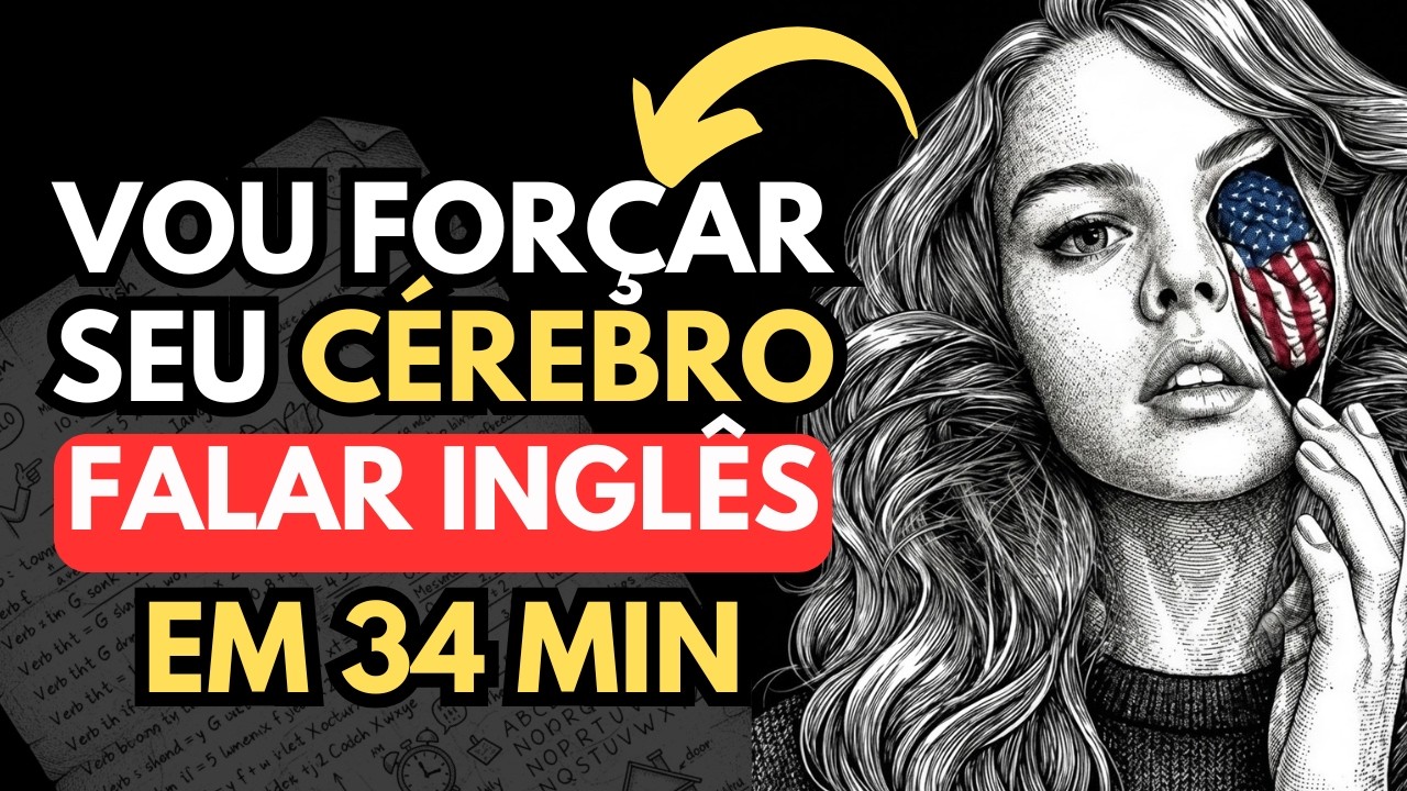 🤯🗽 Me d&ecirc; S&Oacute; 34 minutos, e vou te ensinar a PENSAR em INGL&Ecirc;S! AULA COMPLETA [INICIANTE]