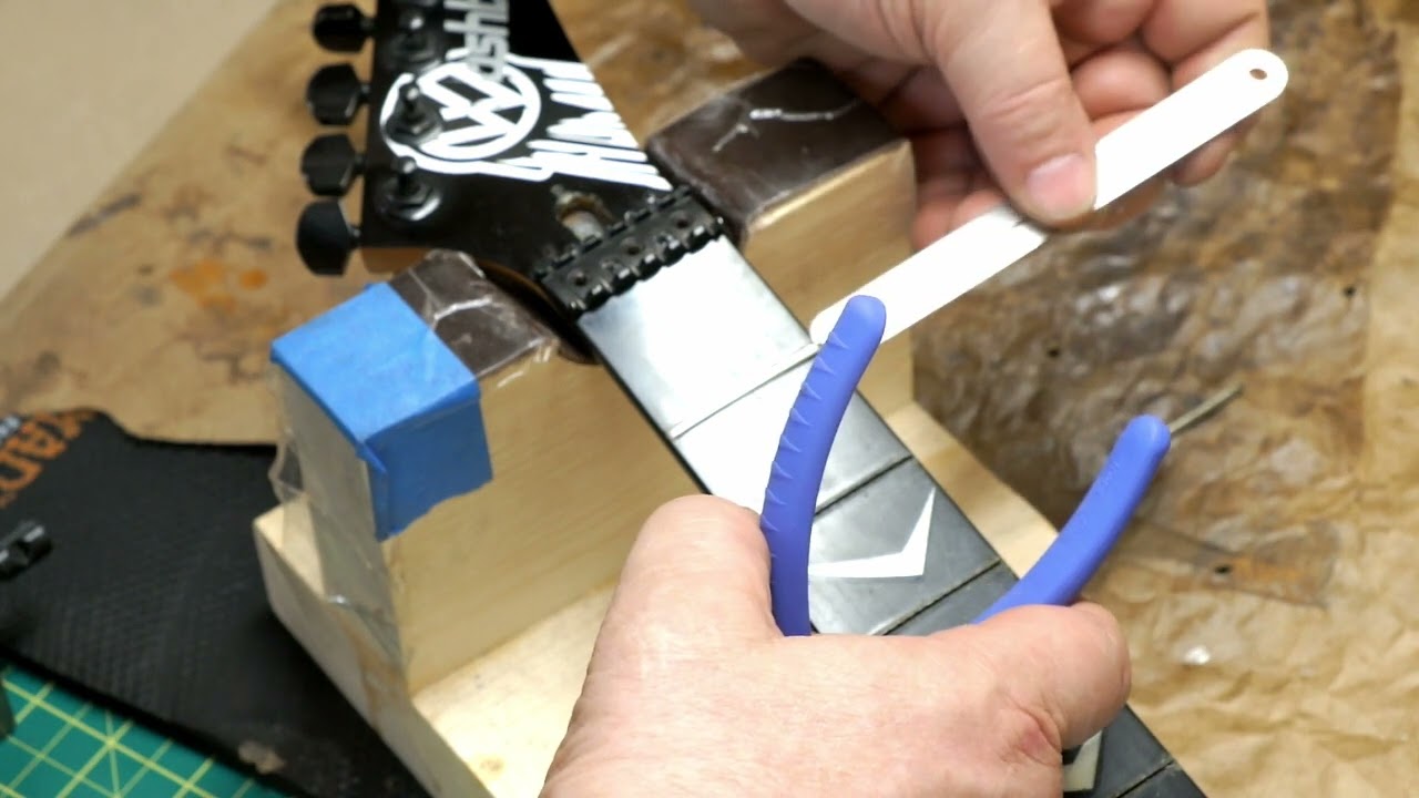 The Washburn - Re fretting a phenolic (Richlite) Fingerboard