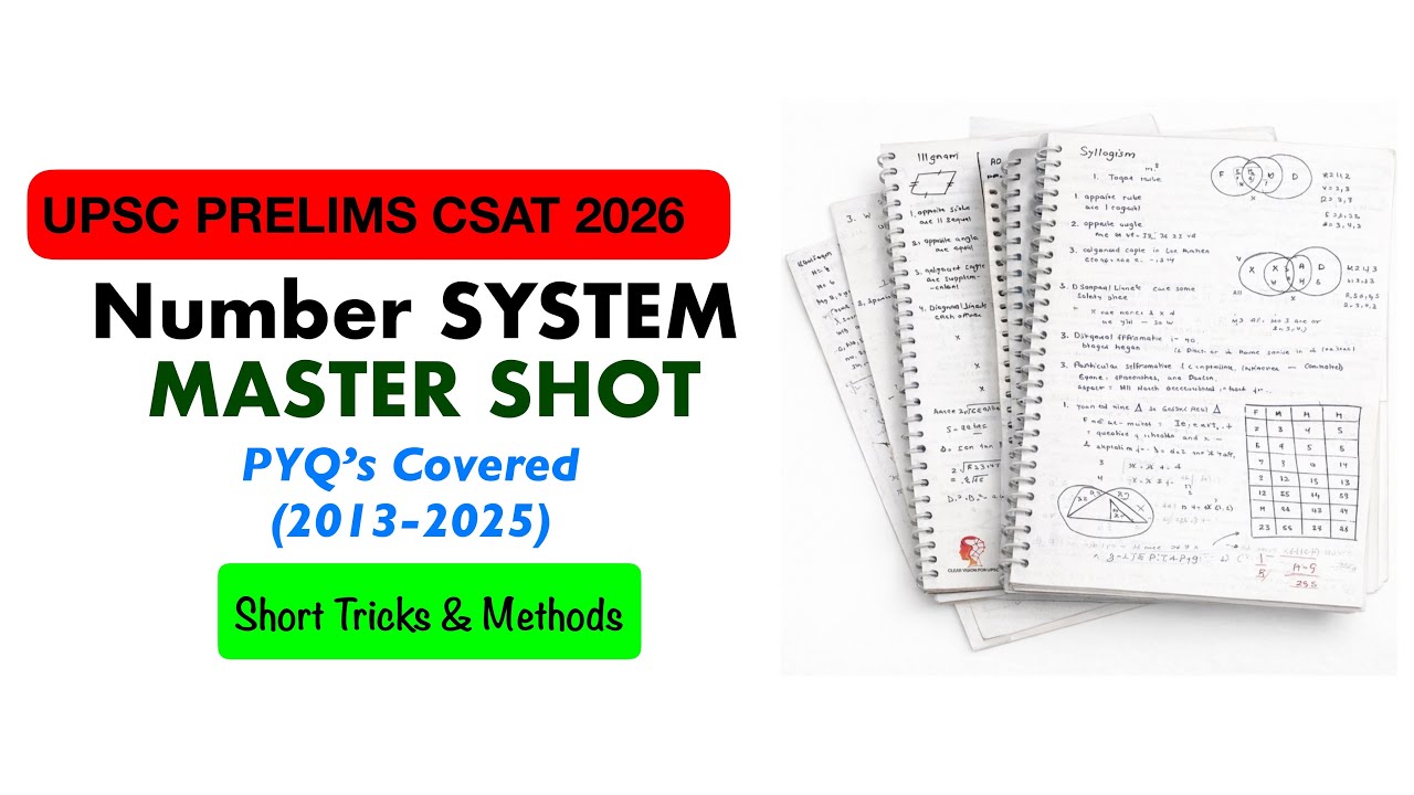 Number System in One Shot | 150 PYQs Explained | UPSC CSAT 2026