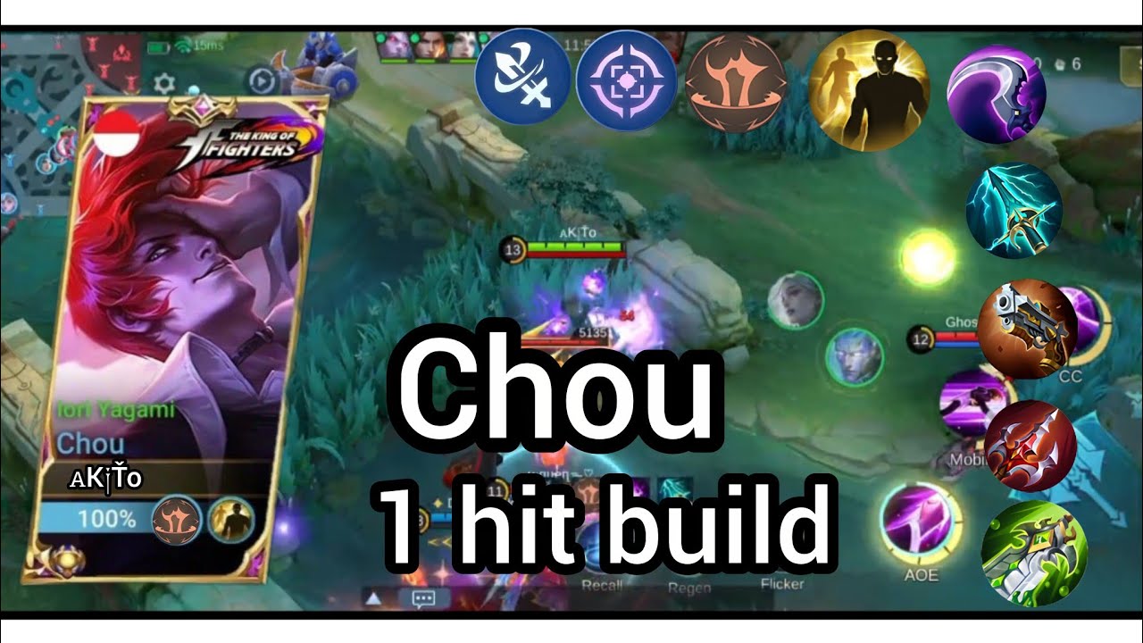 CHOU KOF SKIN MONTAGE 1 HIT BUILD GAMEPLAY OF 2026. 