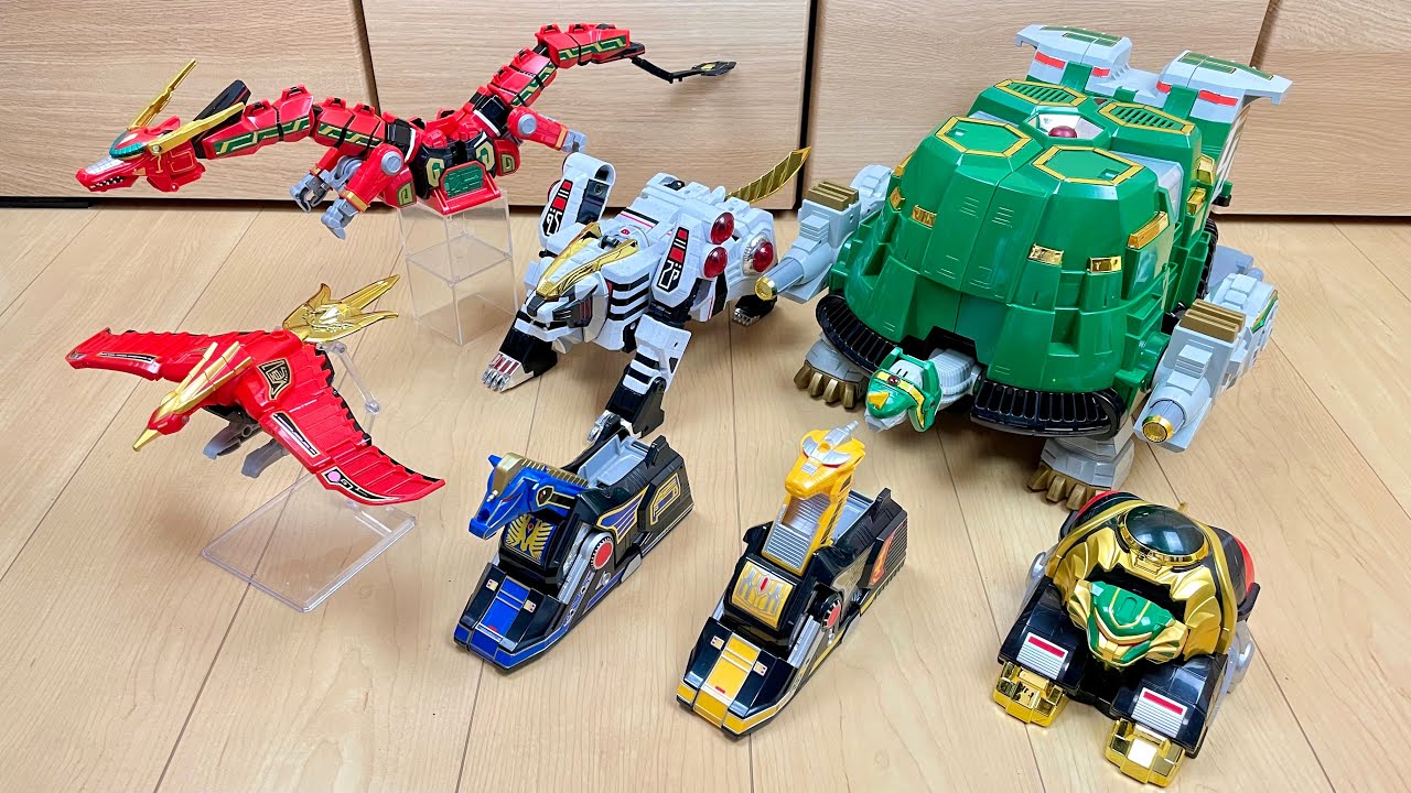 【Power Rangers Season2 All Megazord】戦隊職人⁉︎ダイレンジャーの全DXロボで遊んでみた