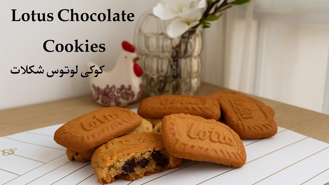 Lotus Walnut Chocolate Cookies