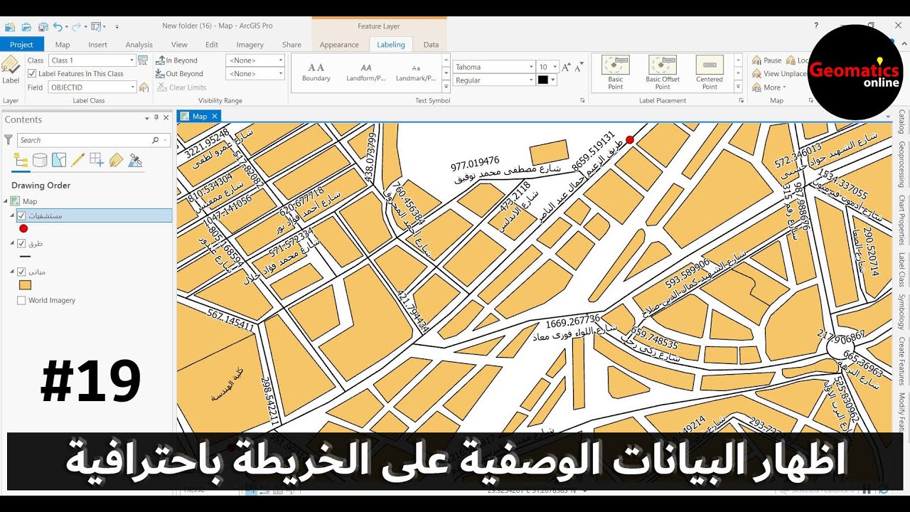19- اظهار البيانات الوصفية على الخريطة باحترافية (ArcGIS Pro) # Ahmed Hashim