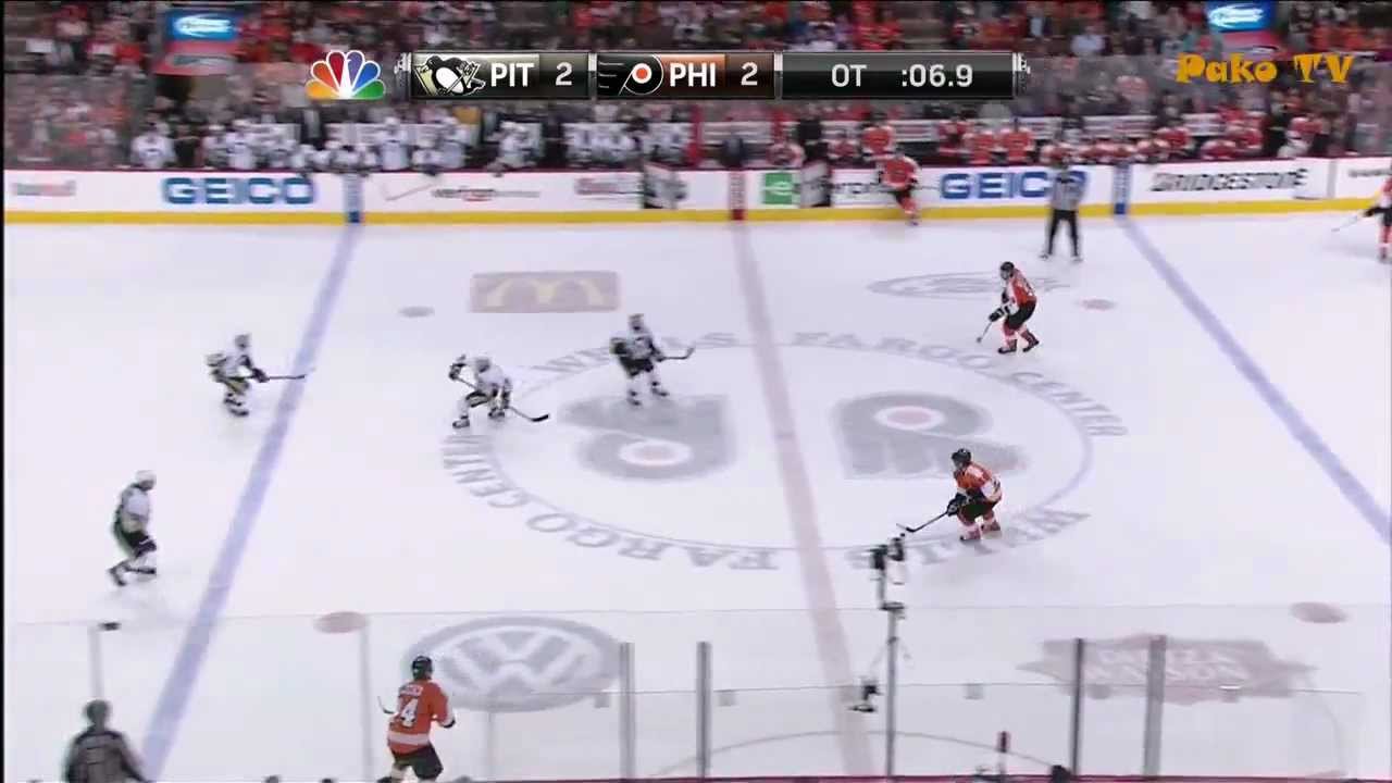 Scott Hartnell overtime winning goal.