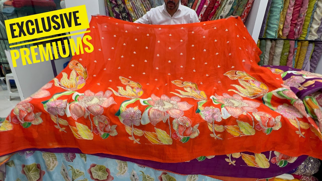 Designer fabrics for trendy outfits / outfits from fabrics for SPL occasions 