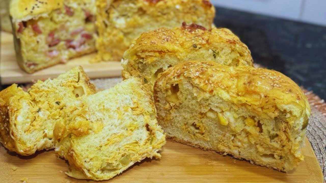 Panetone Salgado e Recheado - Massa Fácil e Rende Muito!!
