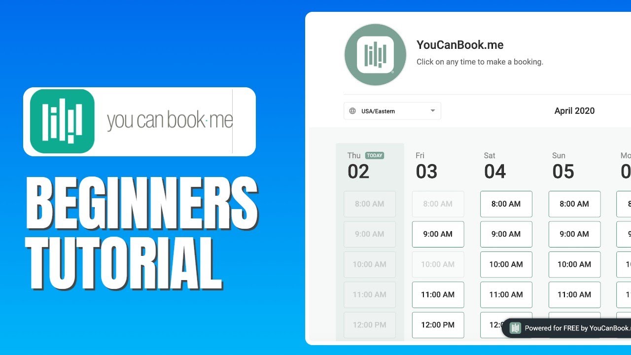 Учебное пособие по YouCanBookme для начинающих — как пользоваться YouCanBookme