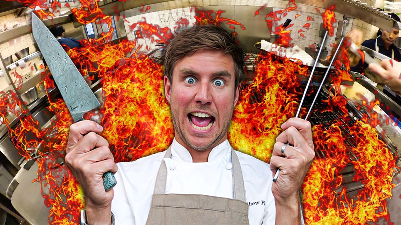 POV: Grill chef at top French restaurant