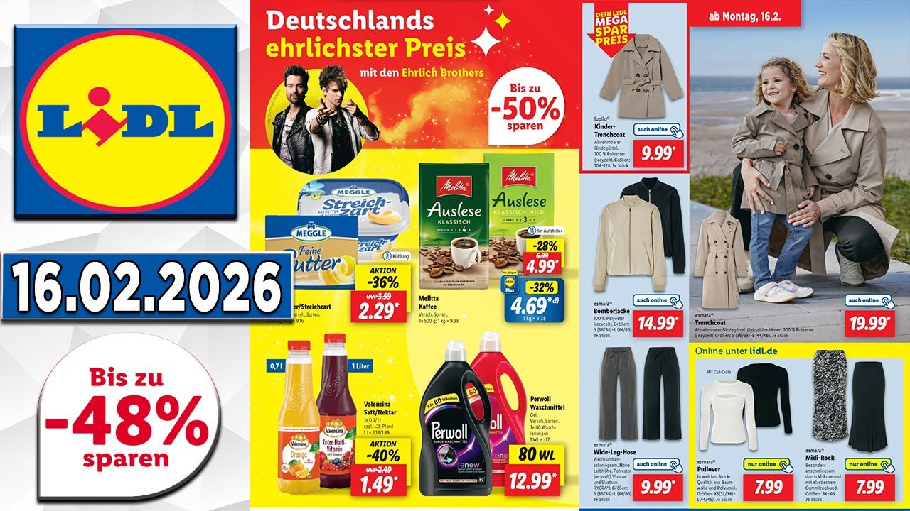LIDL Prospekt Diese Woche – Gültig von 16.02.2026-  Angebote werbung