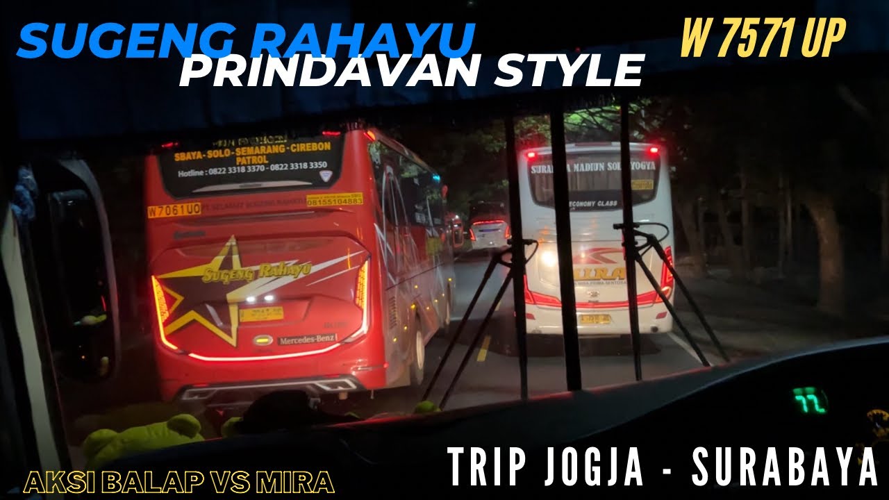 AKSI BALAPAN BUS ‼️ SUGENG RAHAYU W 7571 UP “PRINDAVAN STYLE 🔥