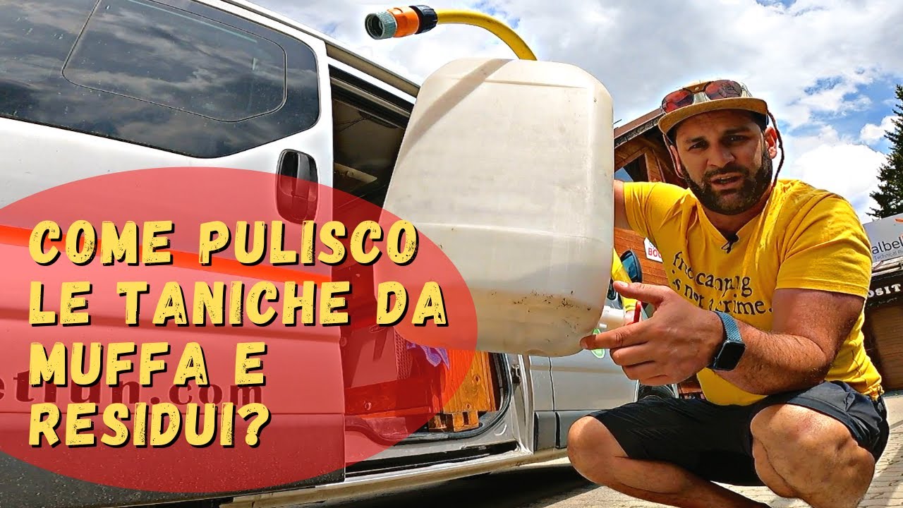 Come pulire la tanica acque grigie di van e camper