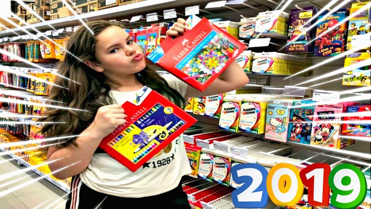 COMPRANDO MEU MATERIAL ESCOLAR 2019!! MANUZINHA STAR