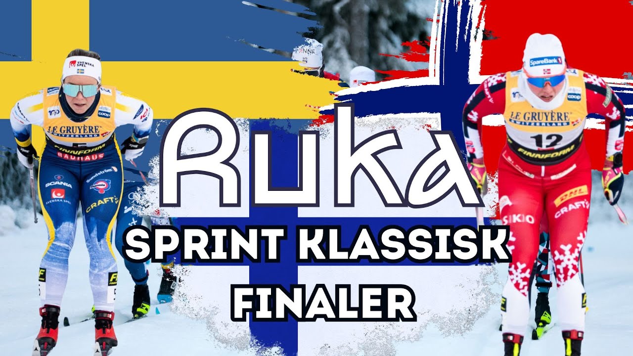 Johanna Hagström vinner / Julie Myhre tar andreplassen | Sprint klassisk finaler | Ruka 2024
