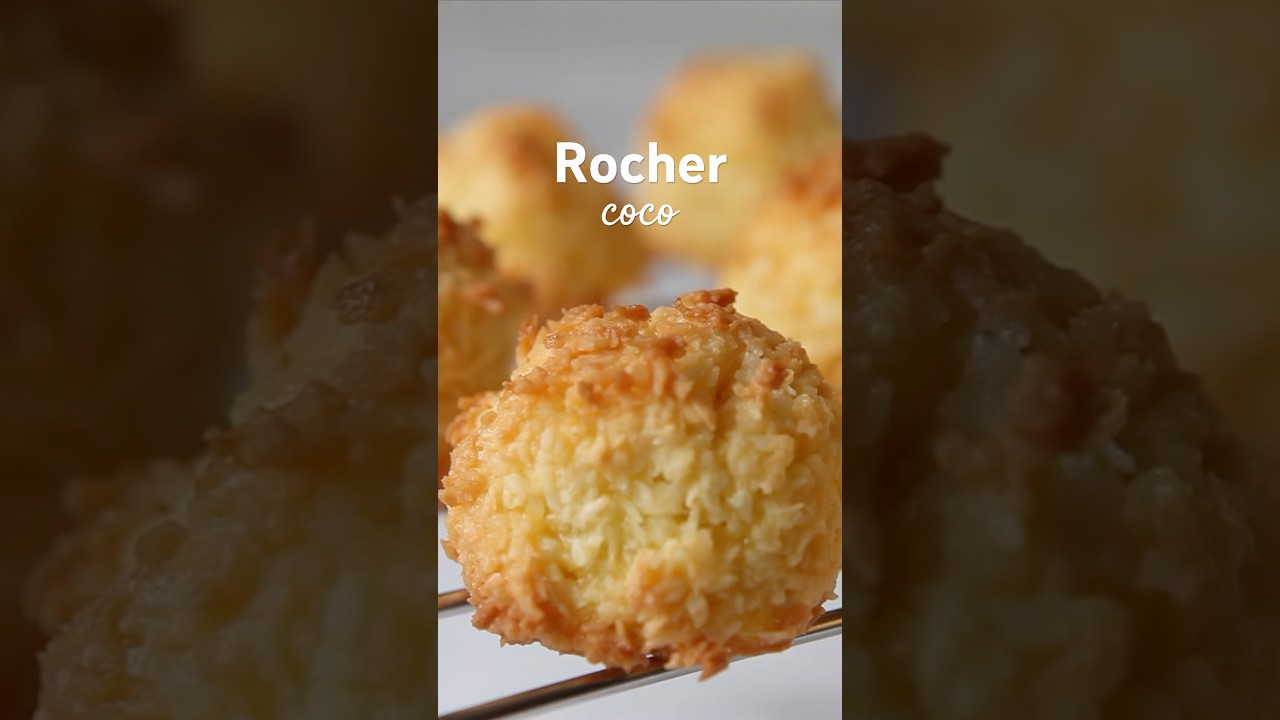 Recette des rochers au coco #recettefacile #recetterapide #coco