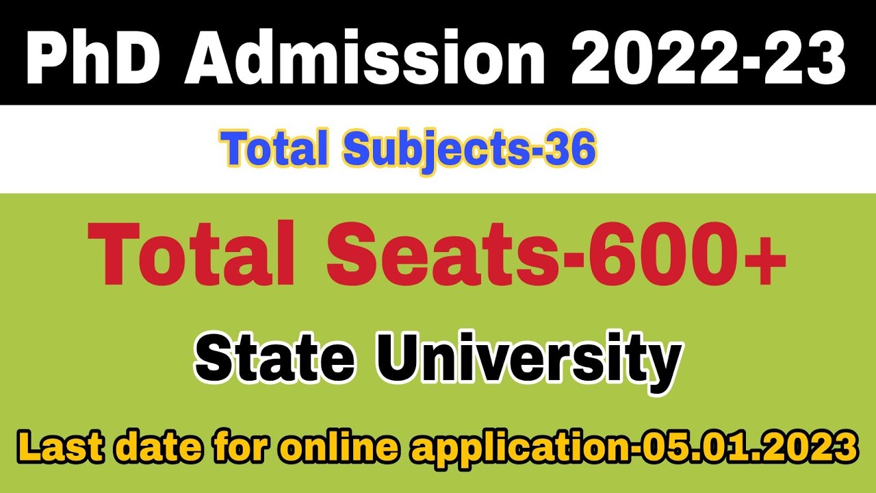 PhD Admission 2022 | New PhD Admission 2022 | PhD Notification 2022 | PhD Entrance Exam 2022 | PhD