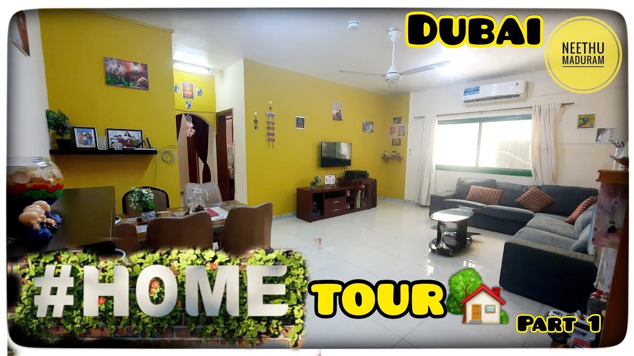 സ്വപ്നക്കൂട് 🏡|| UAE Home Tour || 2BHK Apartment flat in Sharjah Dubai || Creative Design Ideas 2024