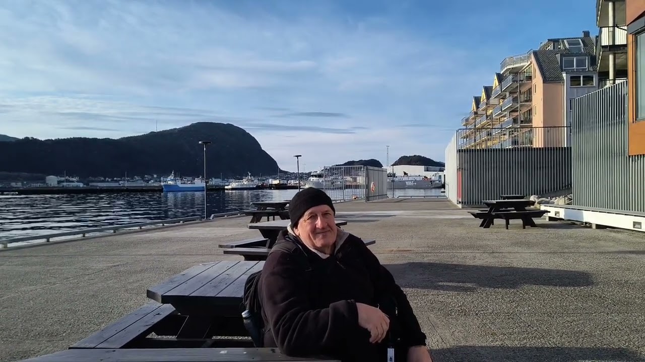 Near the fjord. Alesund (Norway).