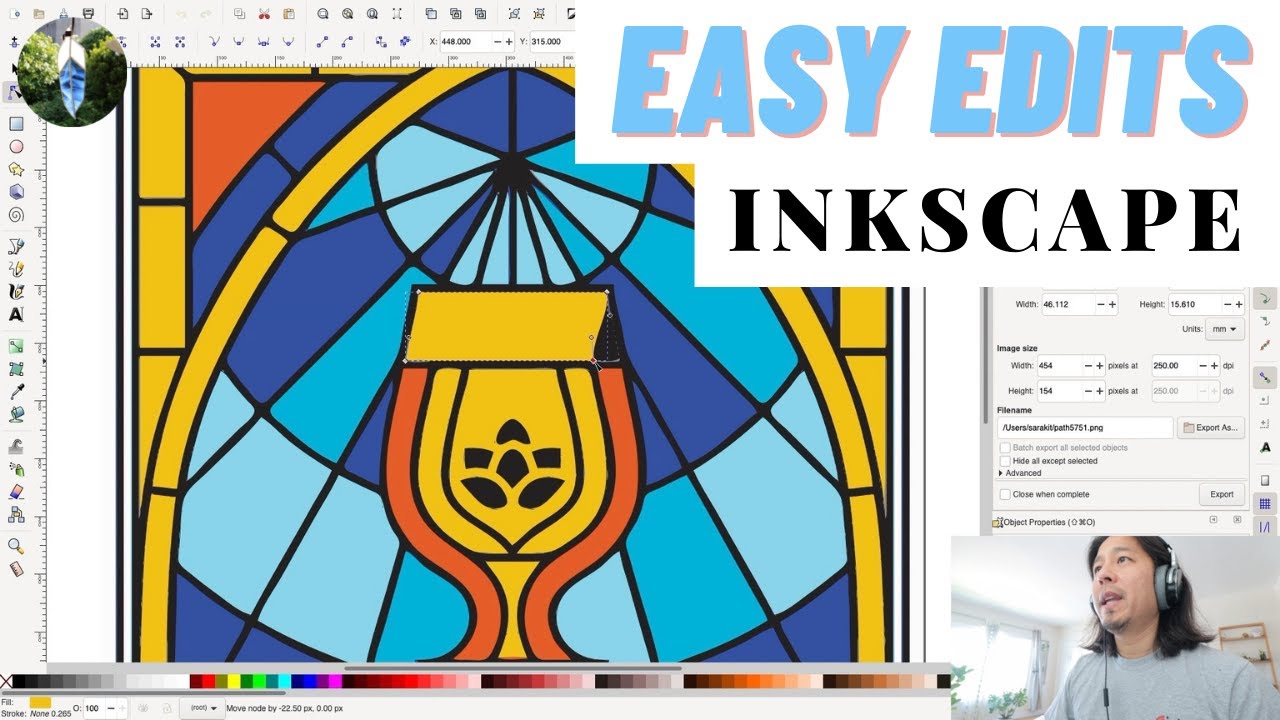 How I use Inkscape to modify my drawings