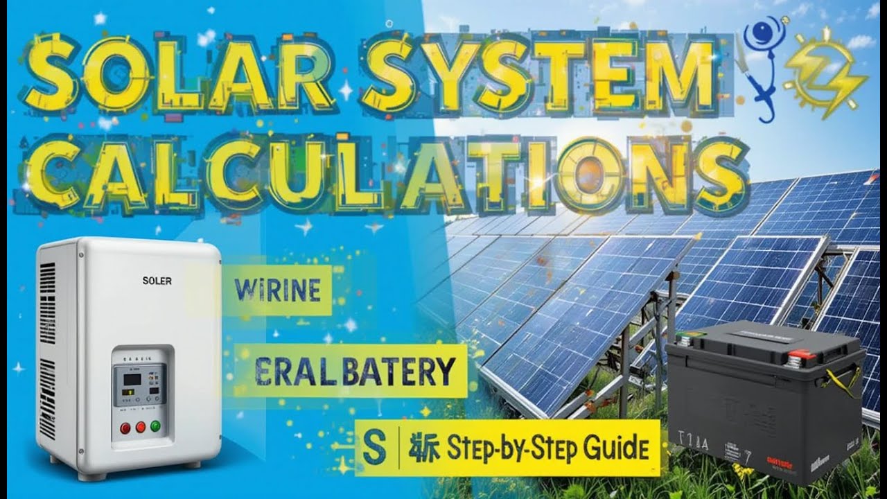 Solar System Electrical Calculations | Wiring, Inverter, Battery & Cable Size Explained