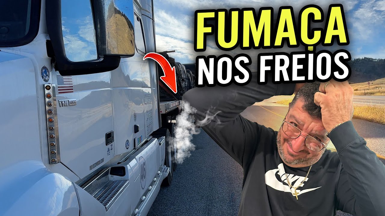 MEU FREIO ESTÁ SAINDO FUMAÇA🙈🇺🇸(deixei esquentar os freios)🙈