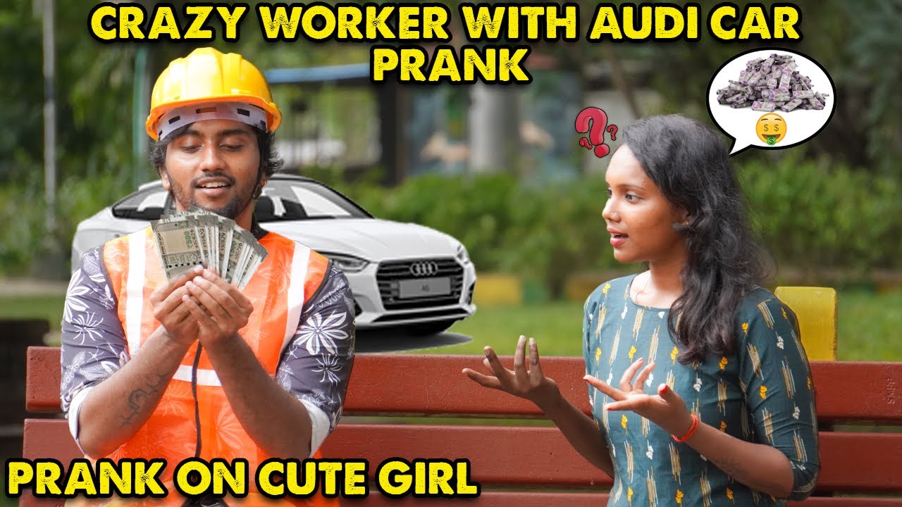 CRAZY WORKER with money🤑 PRANK | construction worker prank on cute girl😍 | Kovai360