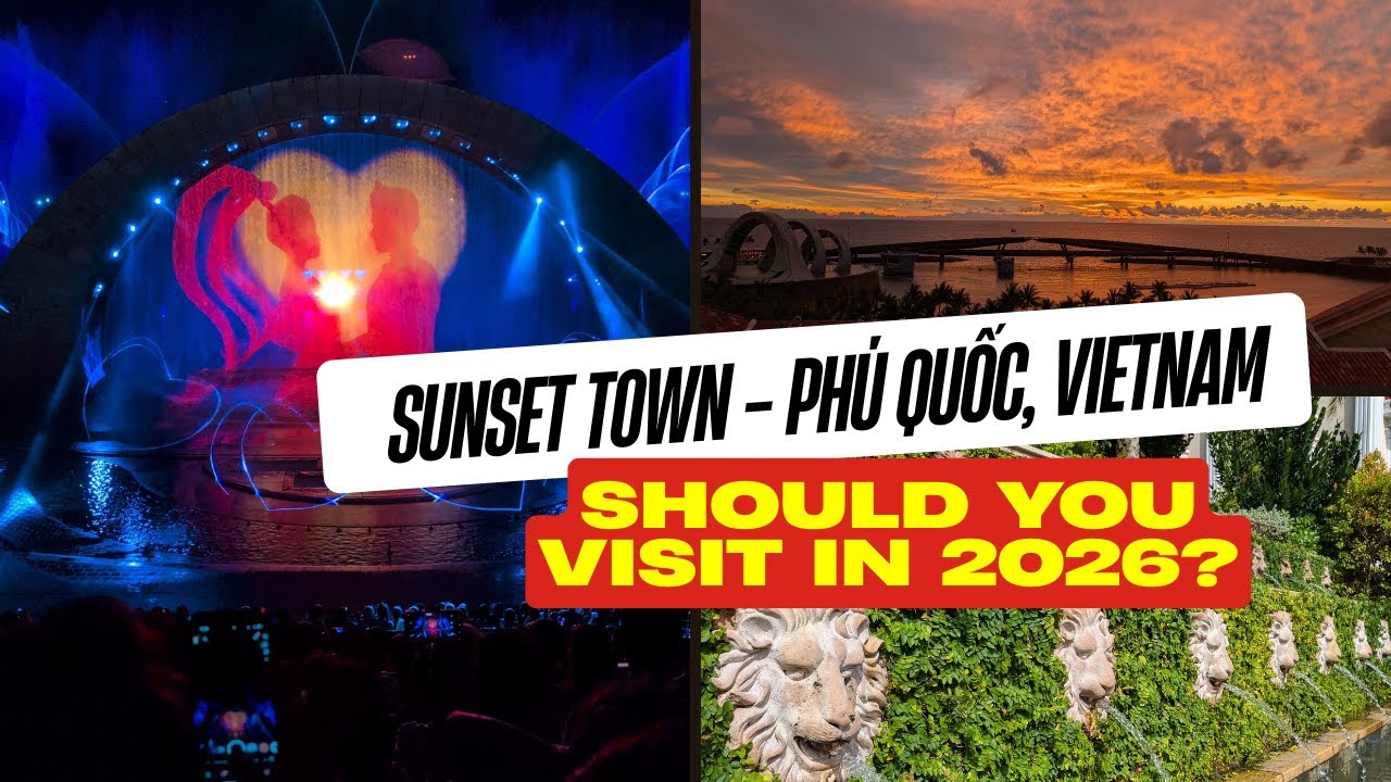 Sunset Town Phu Quoc, Vietnam: It's not even finished... But you have to go!