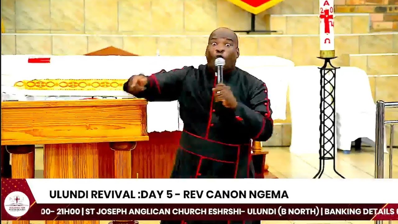 Rev Ngema preaching @ Resurrection Power Crusade Day 5