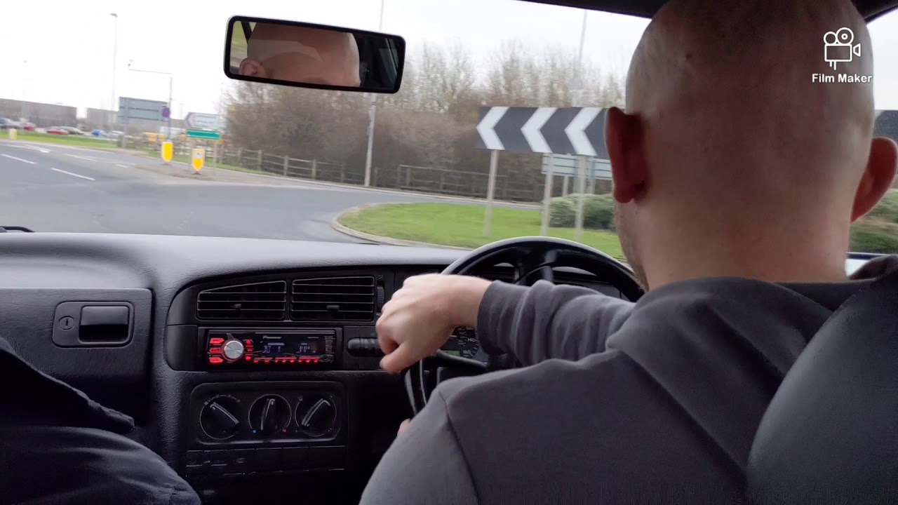 VW MK3 Golf 2.0 16v ABF (flyby and pov drive) Pure engine noise