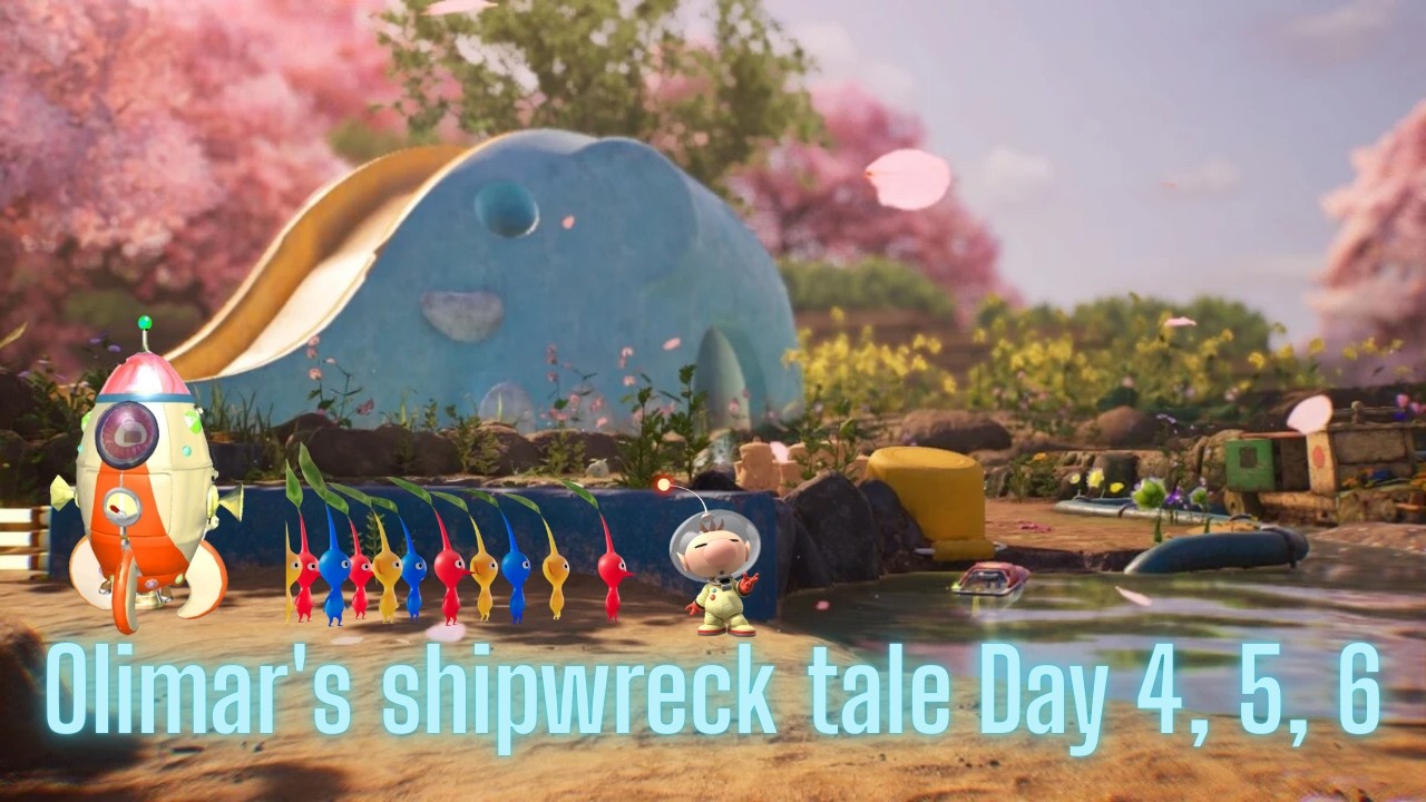 Pikmin 4 Olimar's shipwreck tale Day 4, 5, 6