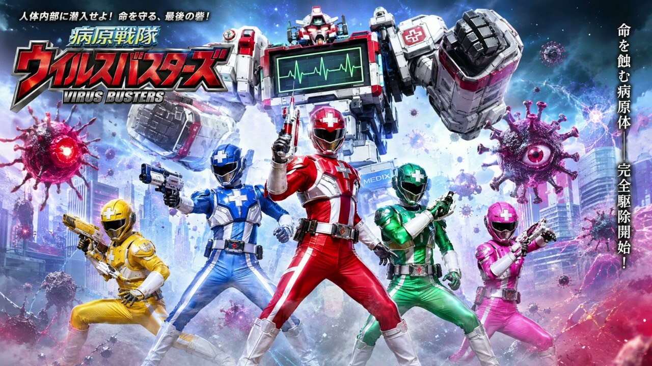 Virus Busters Unleashed A New Era of Original Power Rangers! super sentai opening