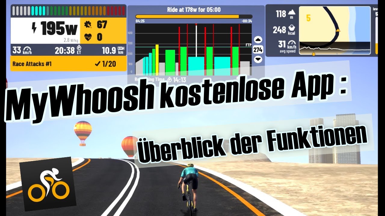 My Whoosh - kostenfreie Zwift Alternative? Überblick und mein Fazit