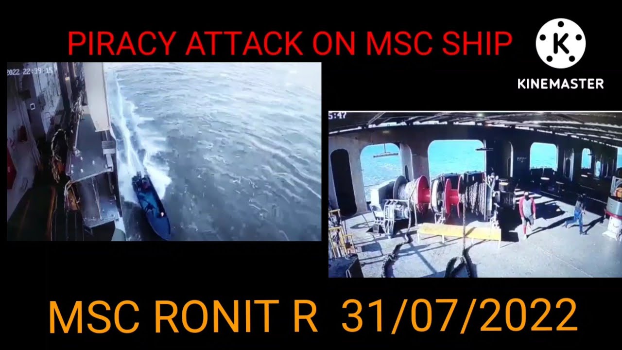 MSC ship attacked by Pirates  #incident #UKMTO #IMBpiracy #merchantnavy #containership #shipping